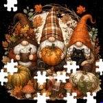 A Gnome Fall Jigsaw Puzzle H-1642