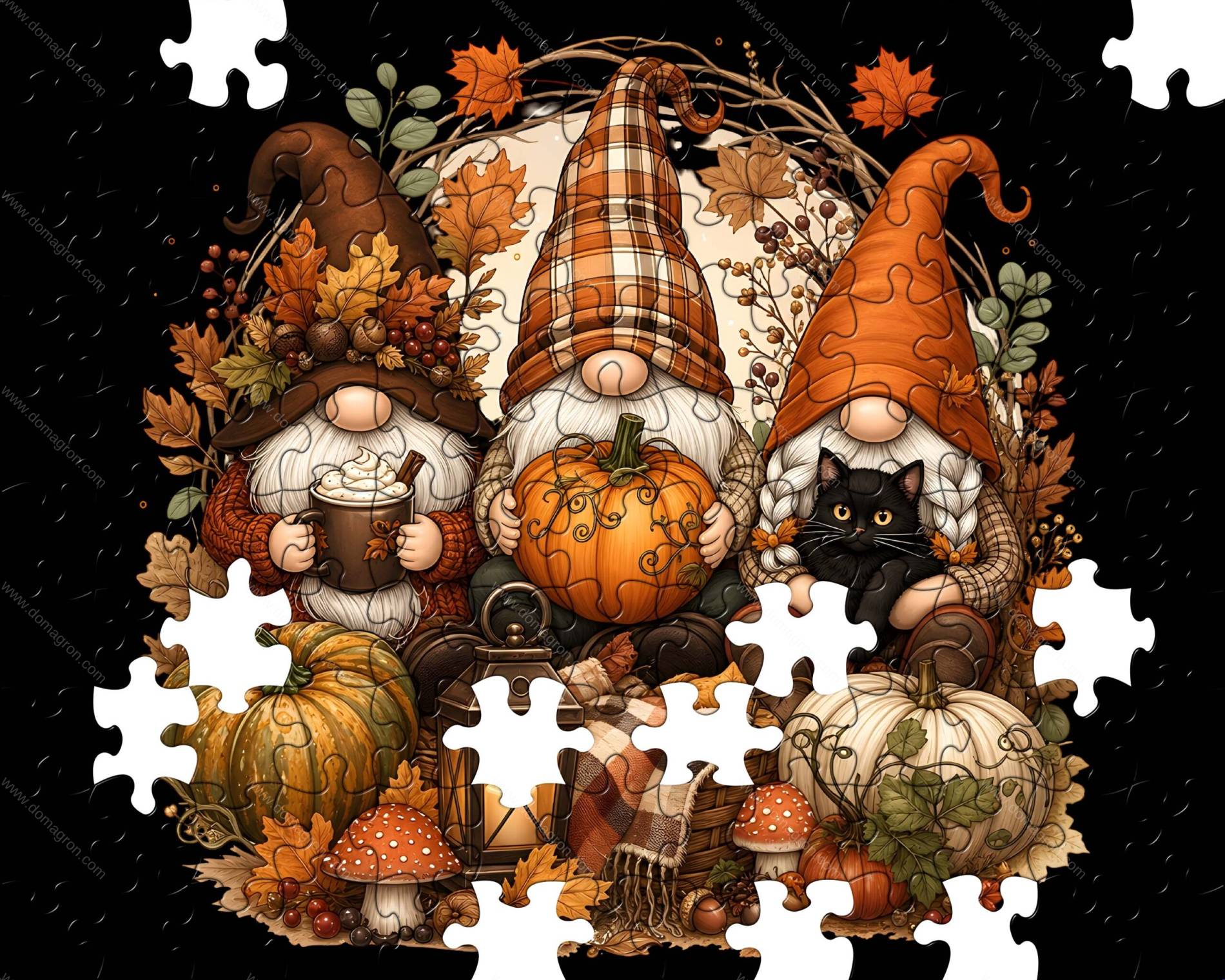 A Gnome Fall Jigsaw Puzzle H-1642