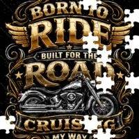 Born To Ride Jigsaw Puzzle F-1656