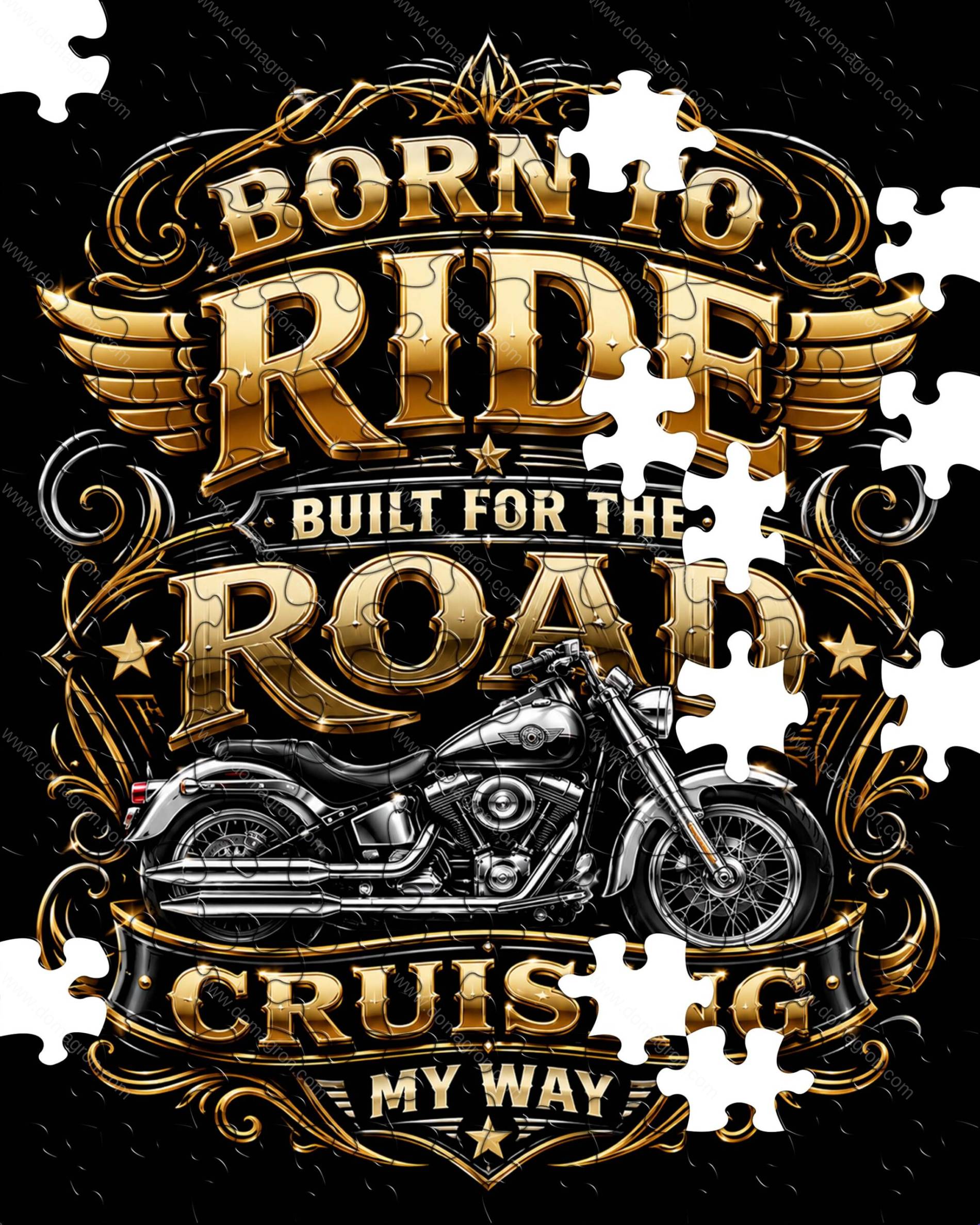 Born To Ride Jigsaw Puzzle F-1656