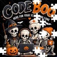 Code Boo Nurse's Halloween Jigsaw Puzzle H-1634