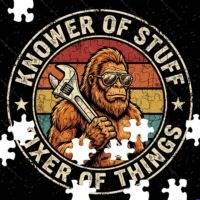 Know Of Stuff Fixer Of Things Mechanic Jigsaw Puzzle F-1664
