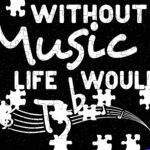 Without Music Life Would Be Flat Jigsaw Puzzle F-1630