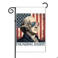 George Washington Founding Daddy Garden Flag U-1683