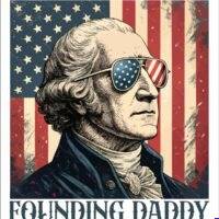 George Washington Founding Daddy Metal Photo U-1682