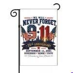 September 11th (9-11) 25th Anniversary Memorial Garden Flag U-1669