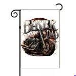Biker Dad Garden Flag F-1668