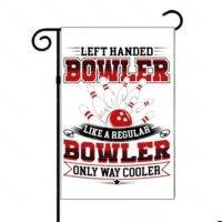Left Handed Bowler Garden Flag F-1676