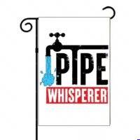 Pipe Whisperer Plumber Garden Flag F-1698