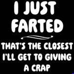 I Just Farted Metal Photo S-1667