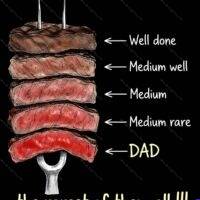 Dad The Rarest of Them All Metal Photo F-1692