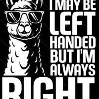 I May Be Left-Handed But I'm Always Right Metal Photo F-1678