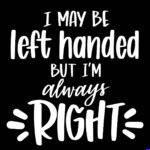 I May be Left Handed But I'm Always Right Metal Photo F-1681