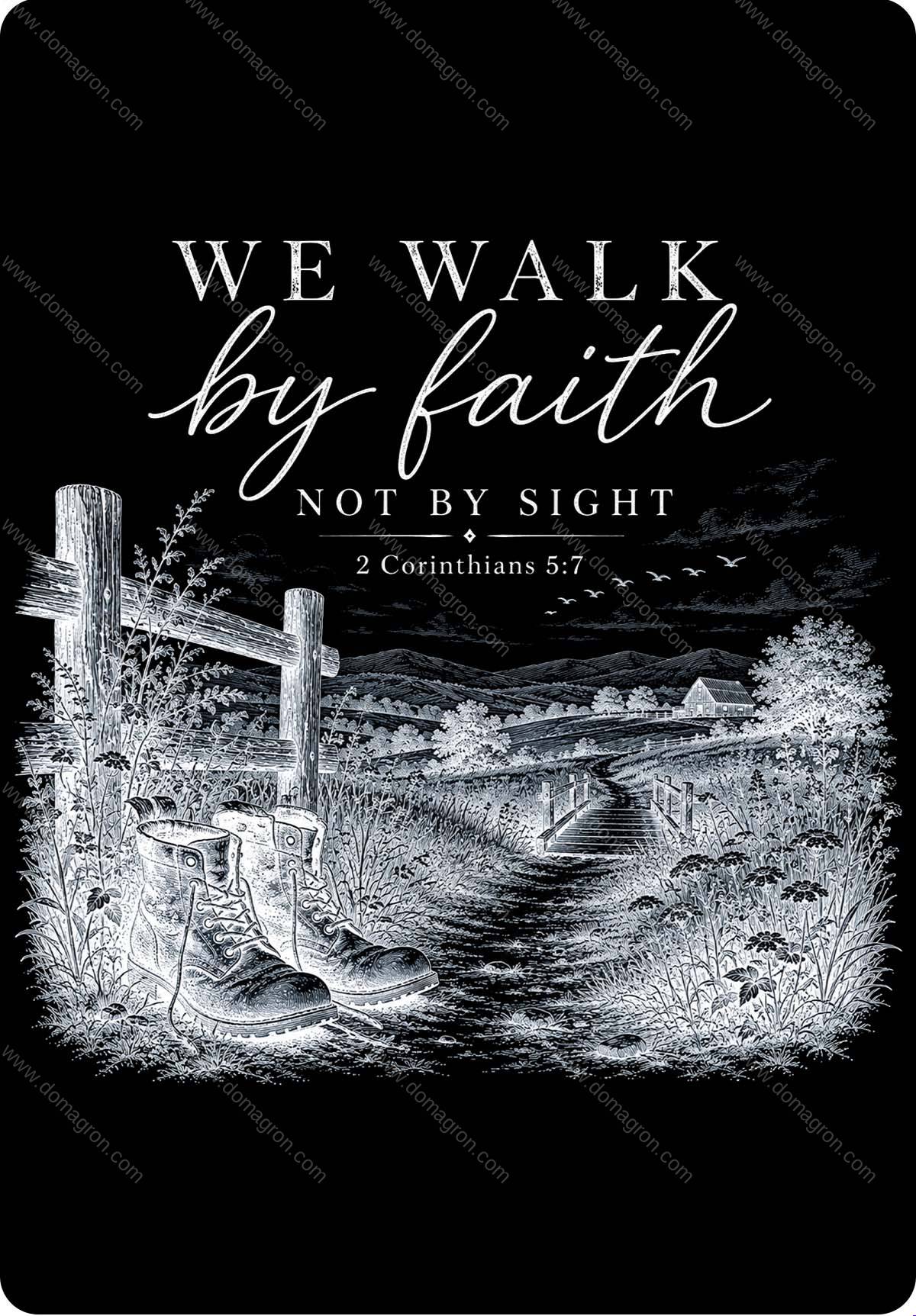 We Walk By Faith Not By Sight Metal Photo I-1684