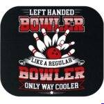 Left Handed Bowler Mouse Pad F-1676