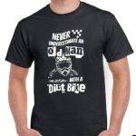 Never Underestimate An Old Man With A Dirt Bike Shirt F-1688