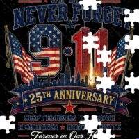 September 11th (9-11) 25th Anniversary Memorial Jigsaw Puzzle U-1669